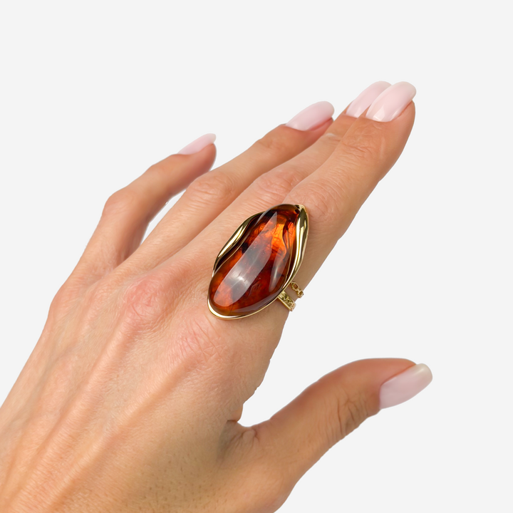 მოოქროვილი ტიტანის ბეჭედი