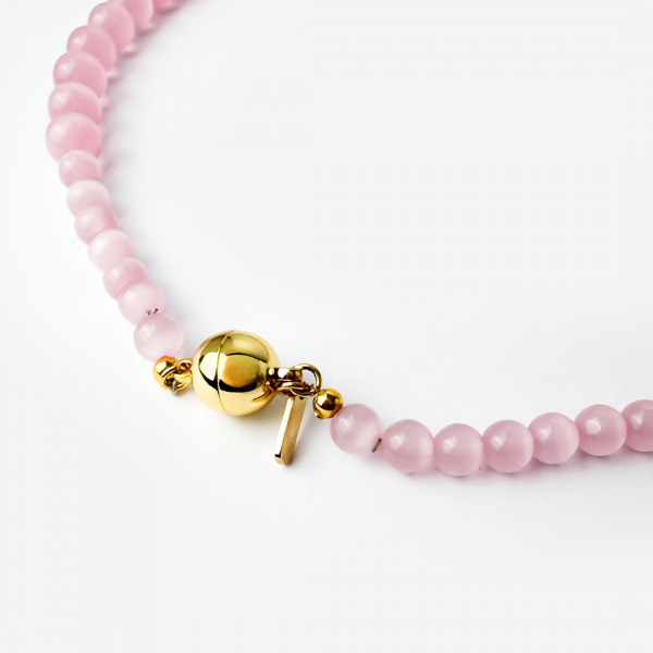 Pink Necklace with Pink Stones