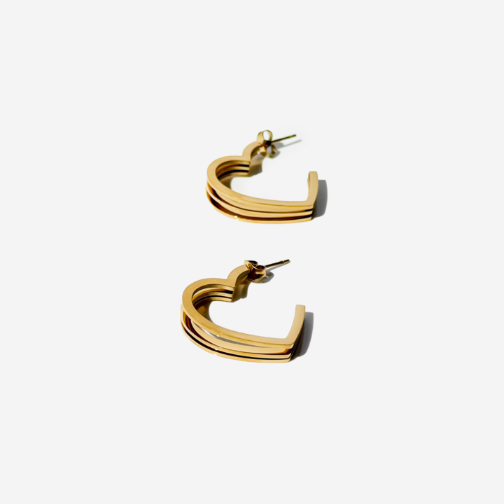 გულის ფორმის იტალიური კოლექციის საყურეები